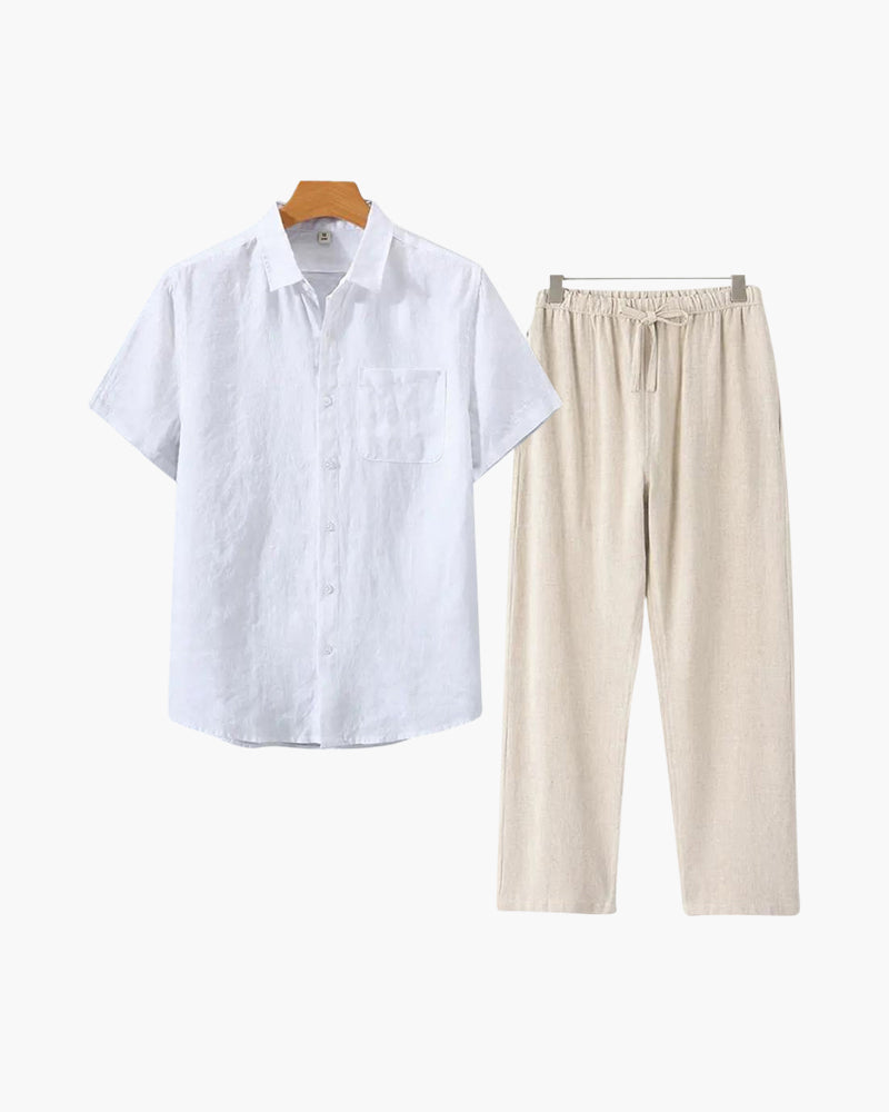 Conjunto Old Money de Lino (Manga Corta)