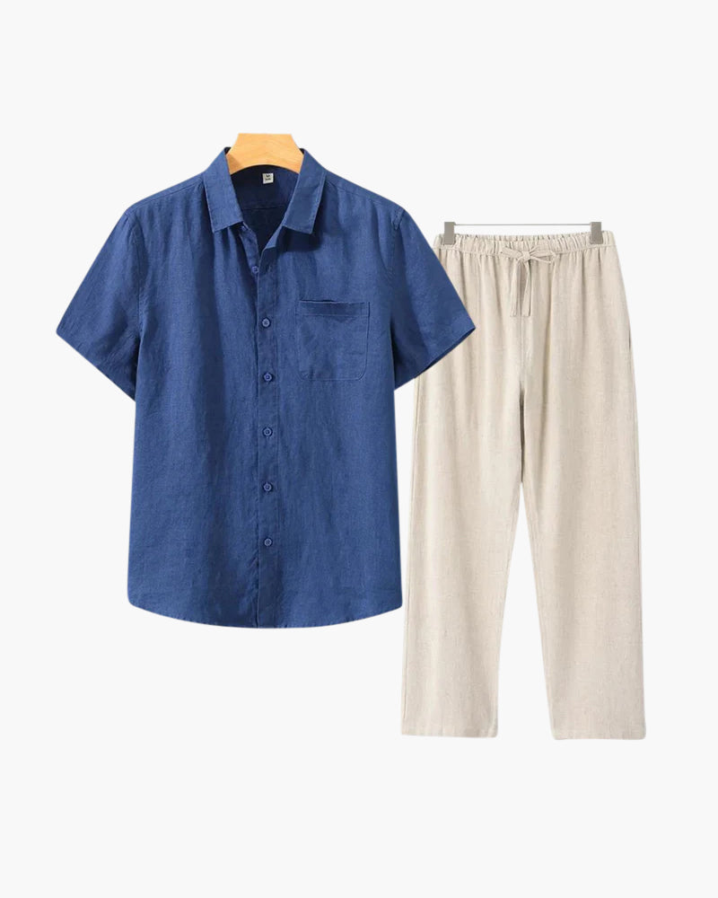 Conjunto Old Money de Lino (Manga Corta)