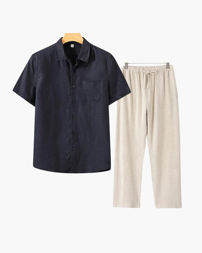 Conjunto Old Money de Lino (Manga Corta)