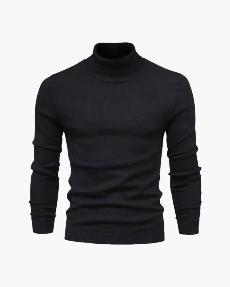 Suéter de cuello alto Gstaad de lana merina
