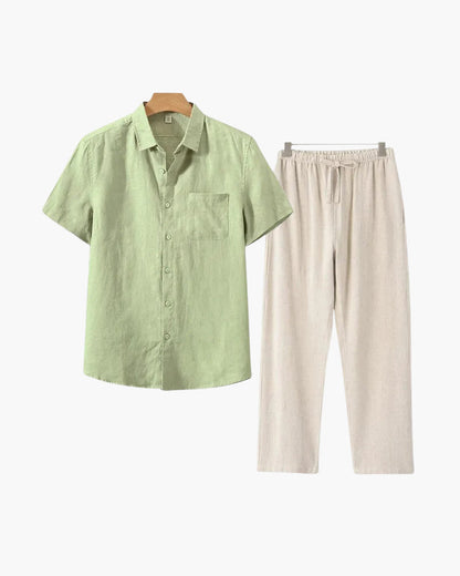 Conjunto Old Money de Lino (Manga Corta)