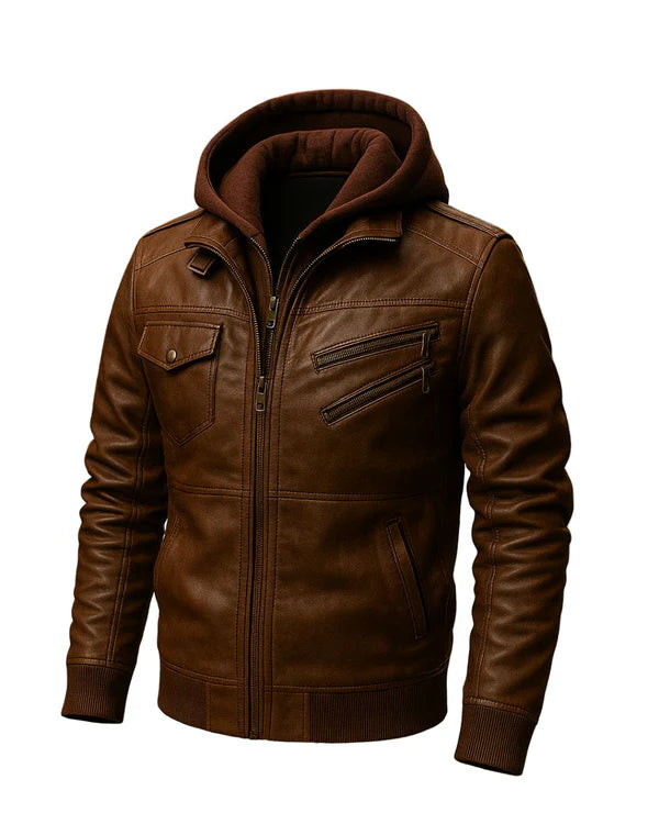 CHAQUETA LONDON - CUERO GENUINO (VELLONI)