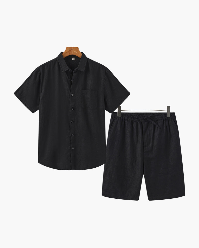 Combo Old Money de Lino (Pantalones Cortos)