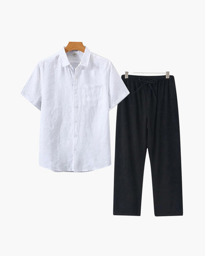 Conjunto Old Money de Lino (Manga Corta)