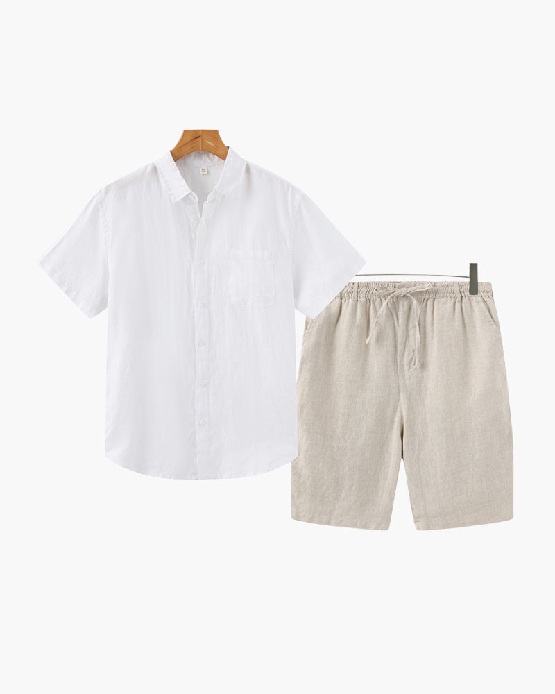 Combo Old Money de Lino (Pantalones Cortos)