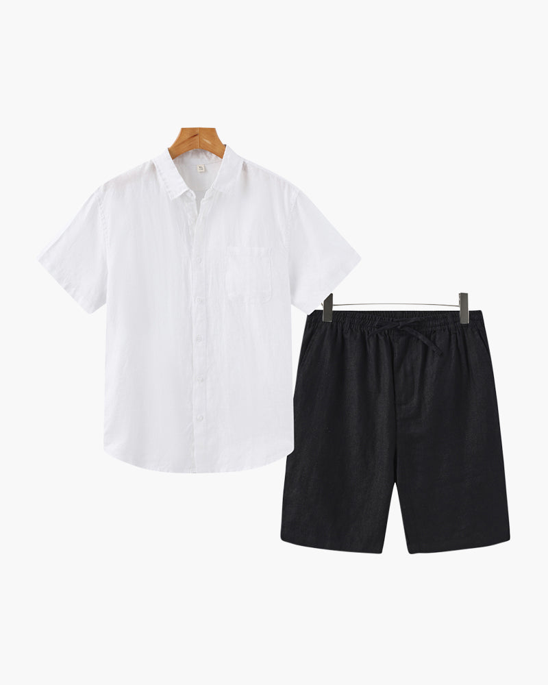 Combo Old Money de Lino (Pantalones Cortos)