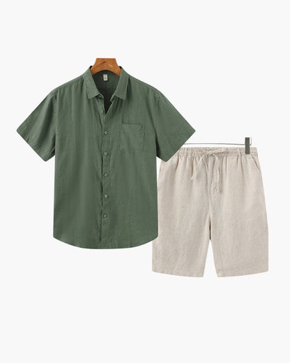 Combo Old Money de Lino (Pantalones Cortos)