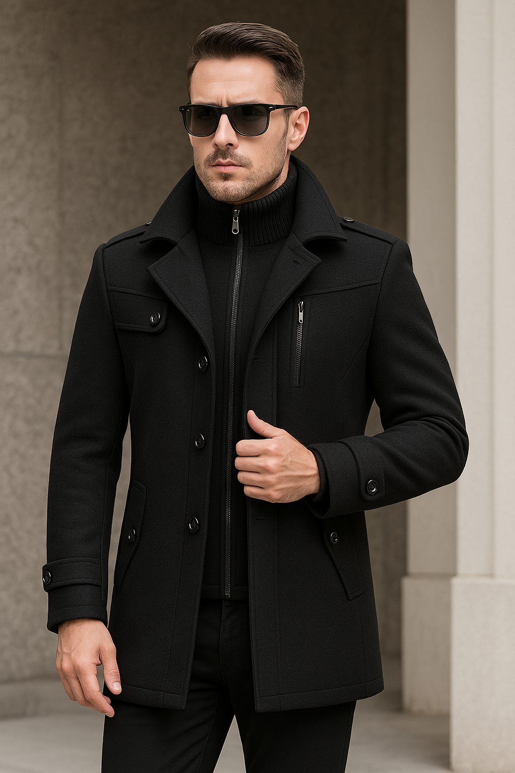 Chaqueta elegante para hombre europea