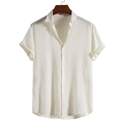 Camisa Elegante de Manga Corta Sartory