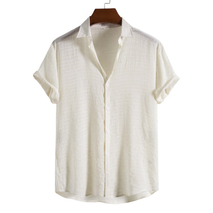 Camisa Elegante de Manga Corta Sartory